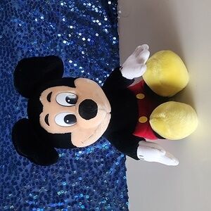 Disneyland, Walt Disney World. Plush Mickey Mouse Toy - Black, Red, Yellow.
